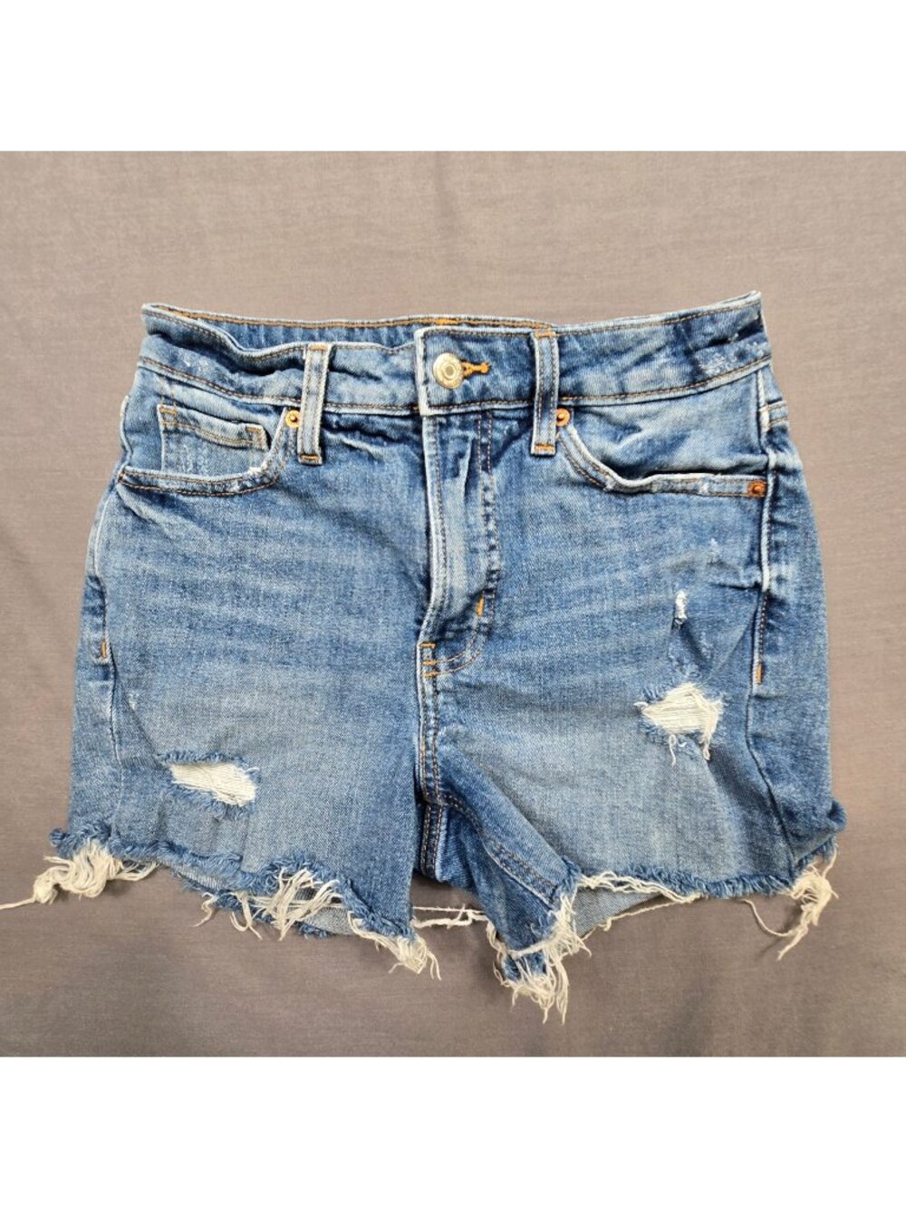 Old Navy Womens OG Short High Rise Distressed Denim Shorts Size 2